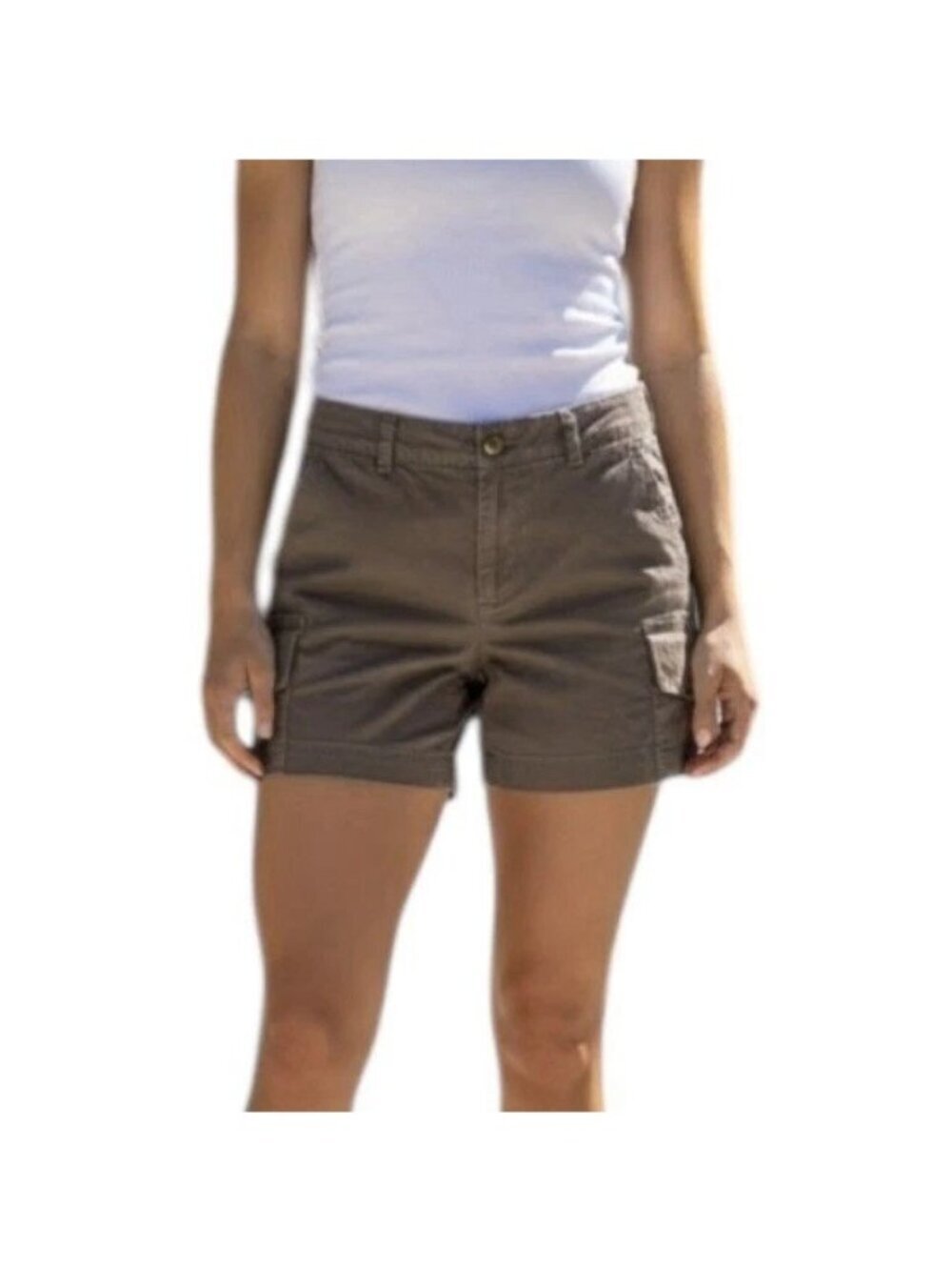Calvin Klein Jeans Women's 8 Olive Green Cargo Shorts 100% Cotton P0460